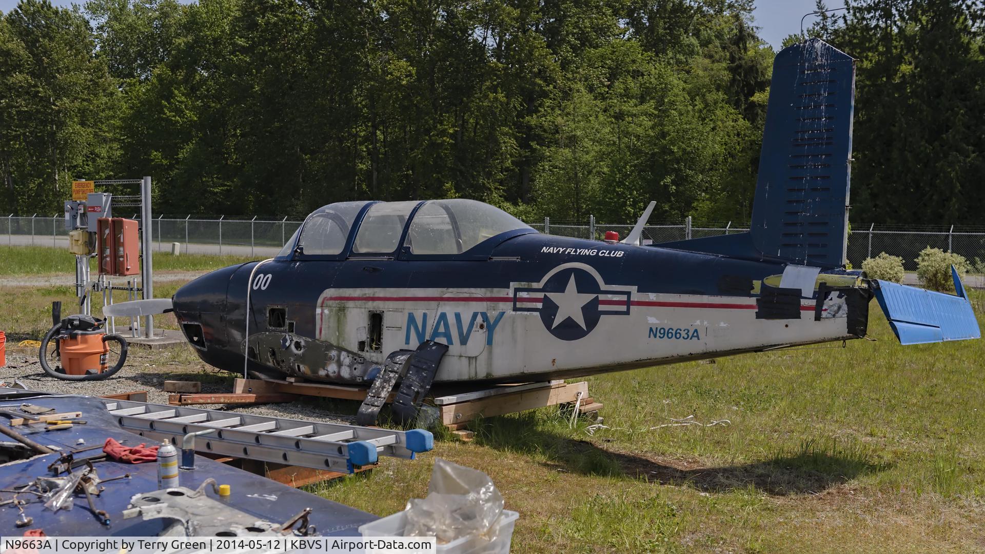 N9663A, 1955 Beech D-45 (T-34B) Mentor C/N BG-49, Heritage Flight Museum
