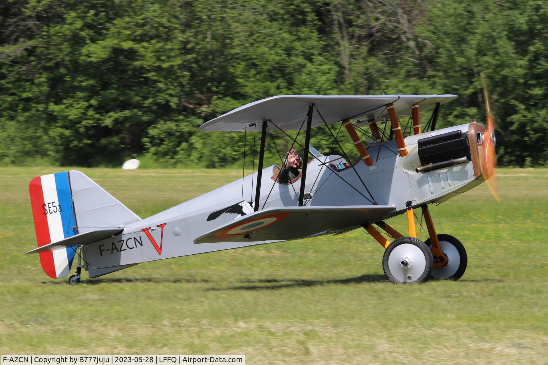 F-AZCN, Royal Aircraft Factory SE-5A Replica C/N 02, Ferté Alais 2023