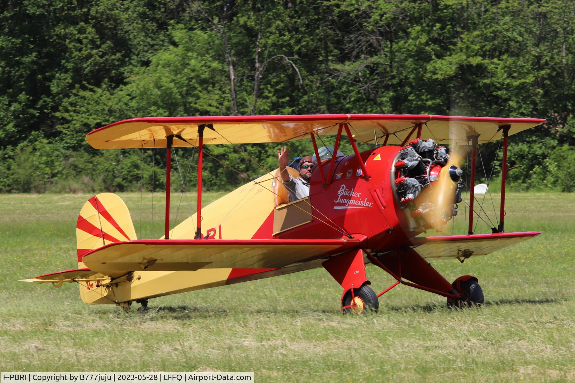 F-PBRI, 1937 Bucker Bu-133D-1 Jungmeister C/N 2008, Ferté Alais 2023