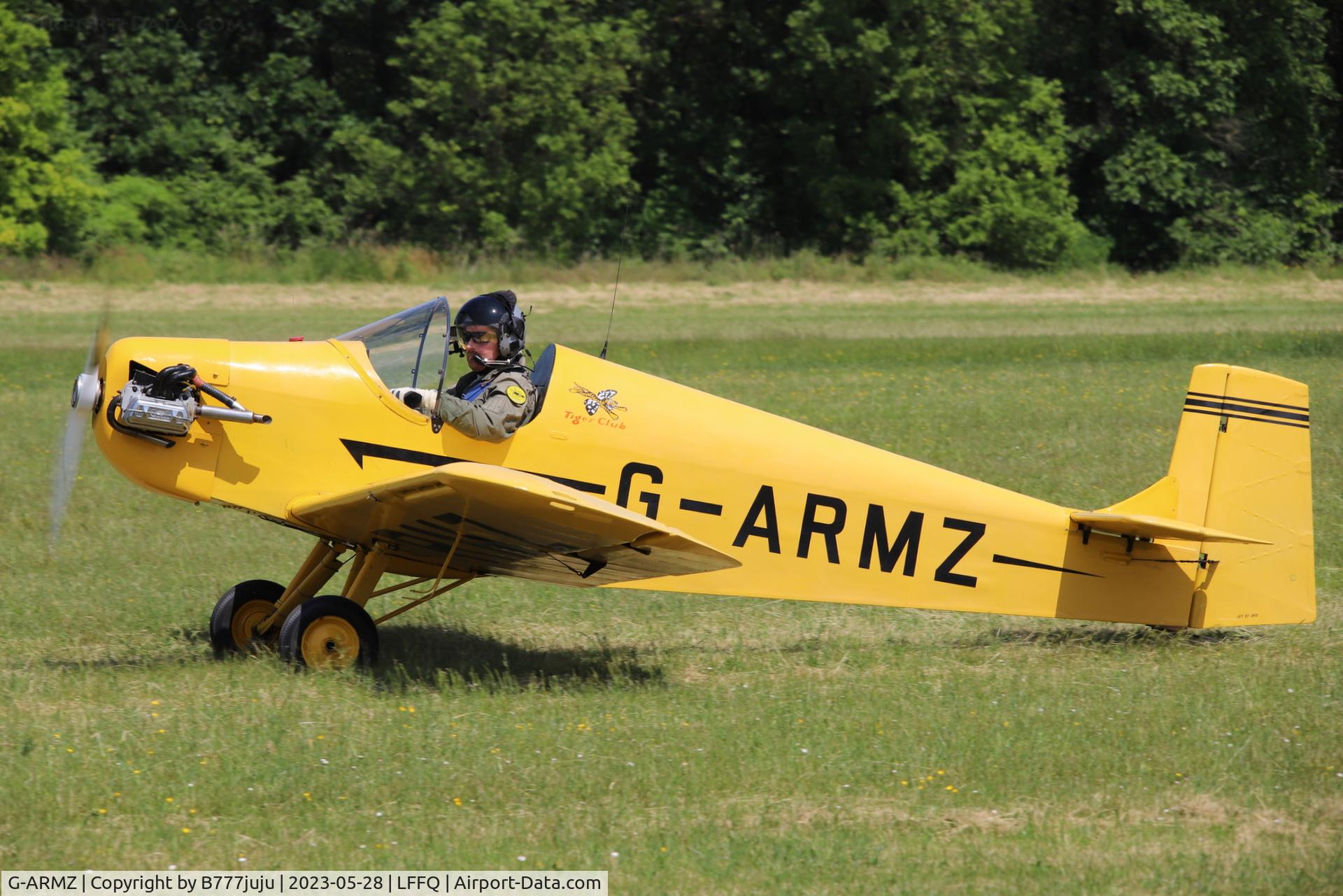 G-ARMZ, 1961 Rollason Druine D.31 Turbulent C/N PFA 565, Ferté Alais 2023