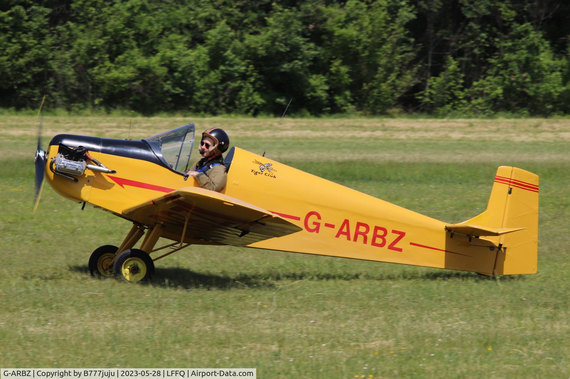 G-ARBZ, 1960 Rollason Druine D.31 Turbulent C/N PFA 553, Ferté Alais 2023