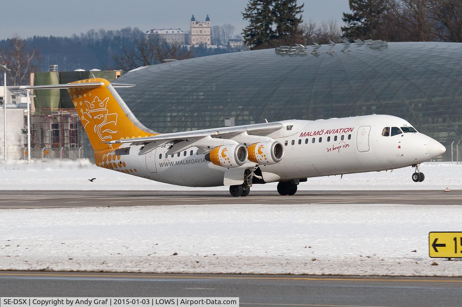 SE-DSX, 1994 British Aerospace Avro 146-RJ100 C/N E3255, Malmo Aviation Avro100
