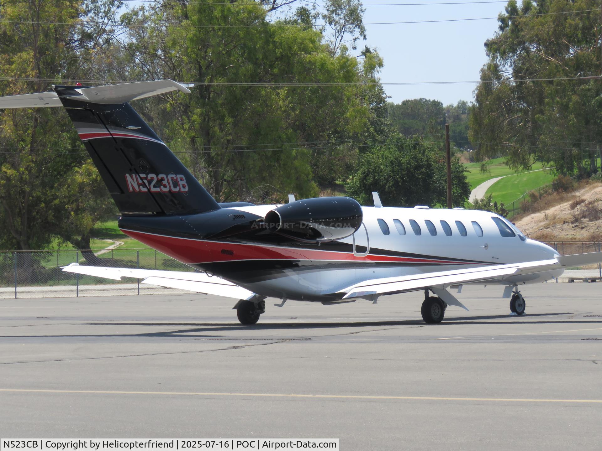 N523CB, 2006 Cessna 525B CitationJet CJ3 C/N 525B-0078, Parked south side