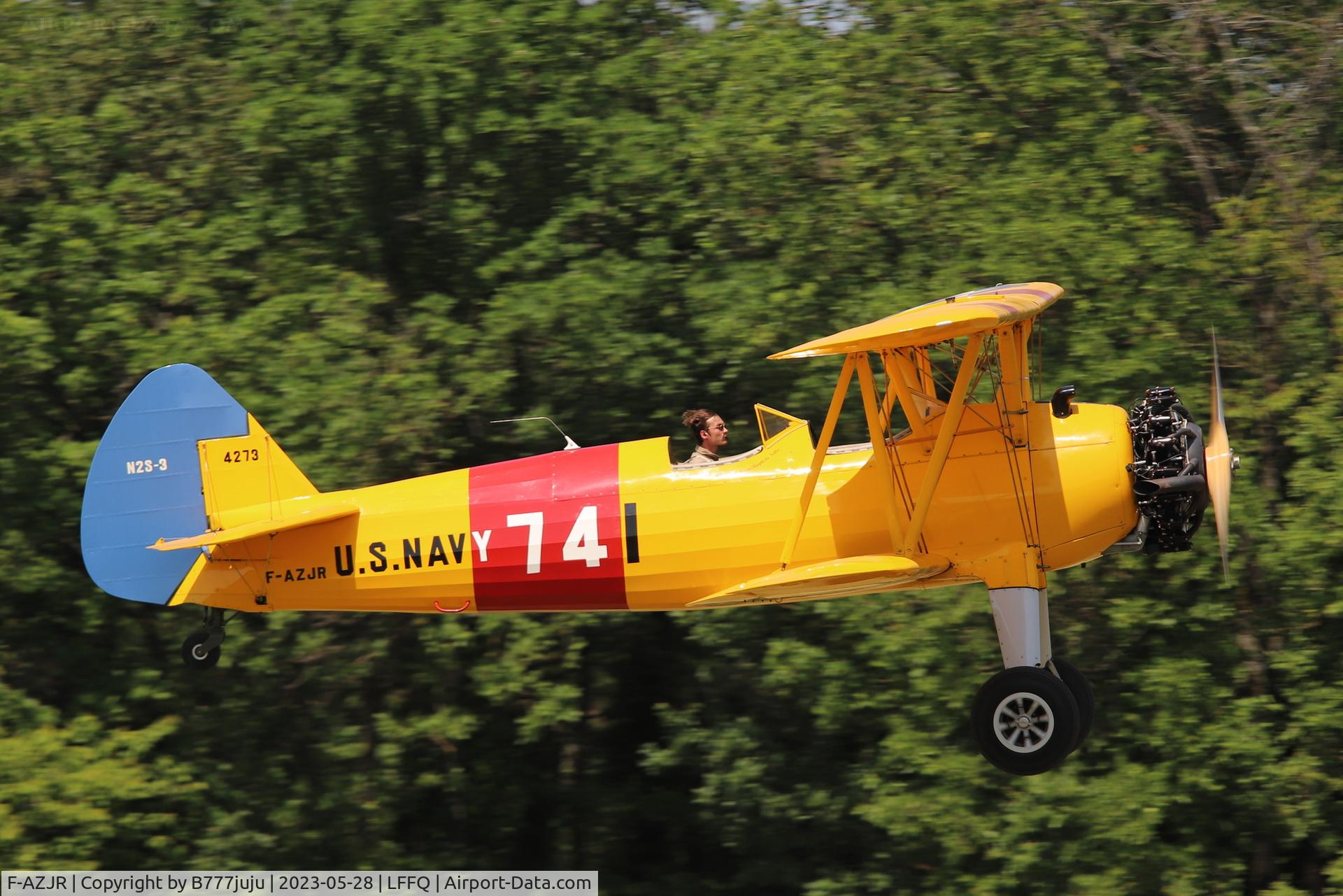 F-AZJR, 1942 Boeing-Stearman PT-13D (E75) C/N 75-5656, Ferté Alais 2023