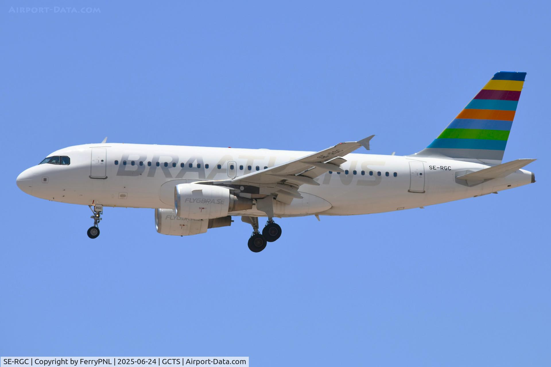 SE-RGC, 2008 Airbus A319-112 C/N 3445, Braathens A319 landing