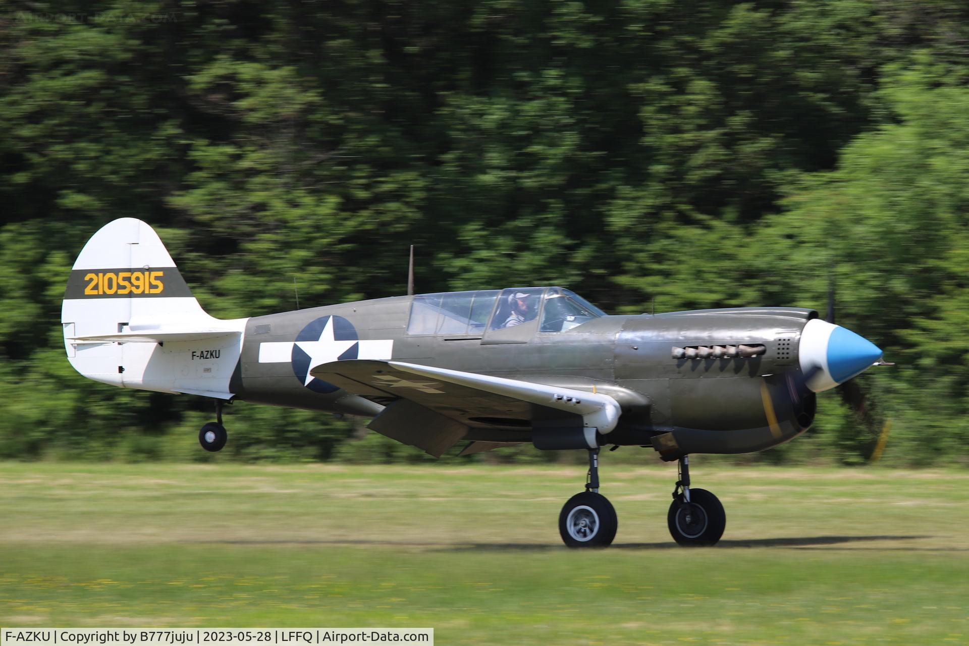 F-AZKU, 1942 Curtiss P-40N Warhawk C/N 29677, Ferté Alais 2023