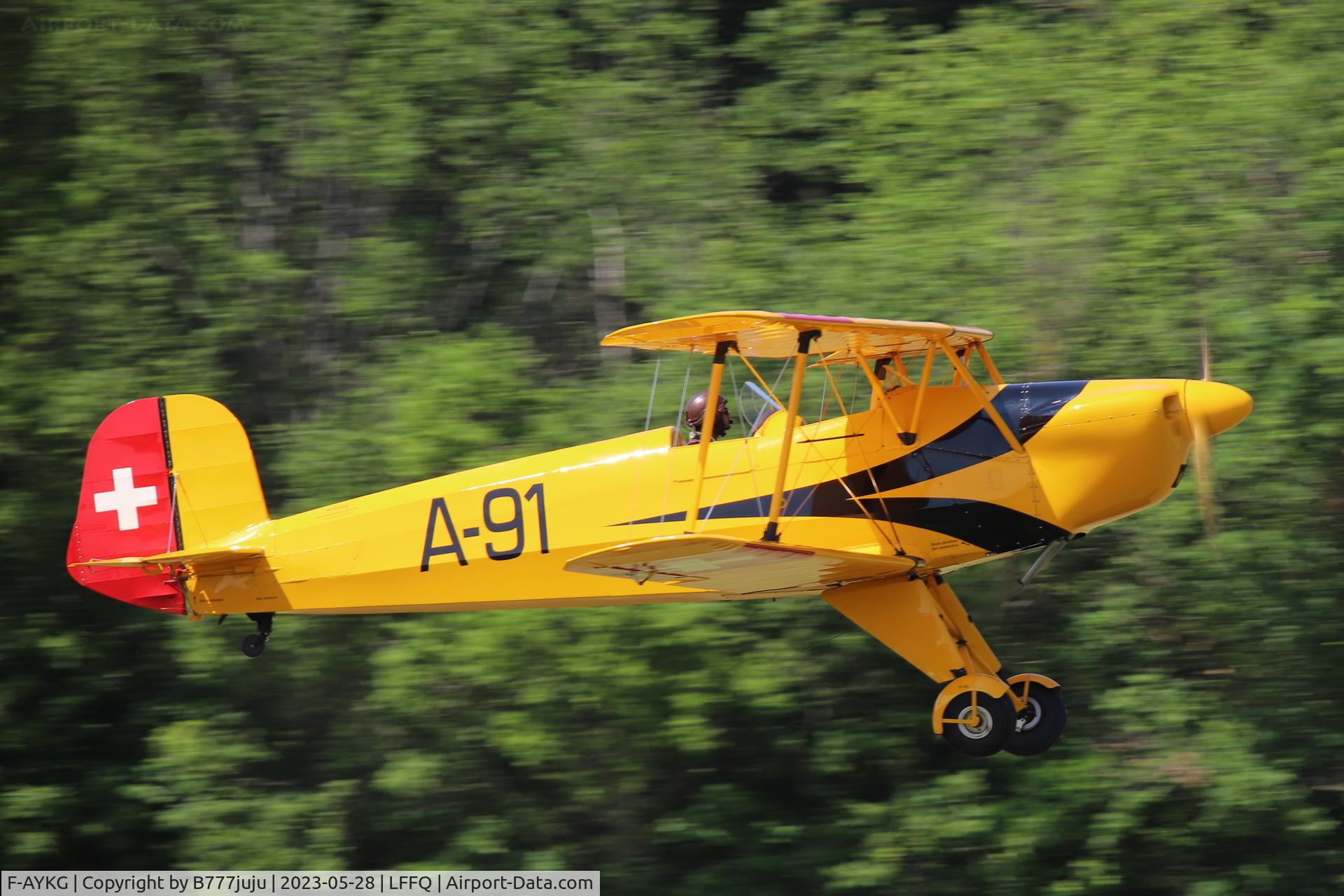 F-AYKG, 2000 Bucker Bu-131 Jungmeister Replica C/N 2034, Ferté Alais 2023