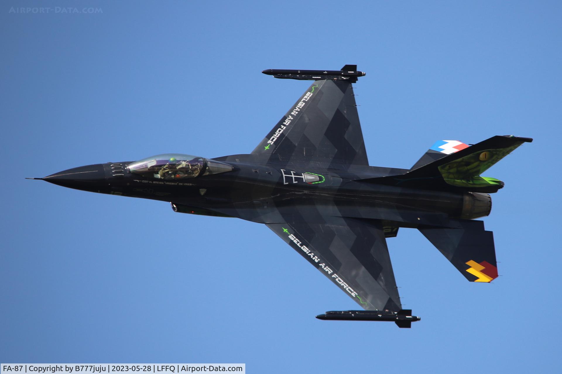 FA-87, SABCA F-16AM Fighting Falcon C/N 6H-87, Ferté Alais 2023
