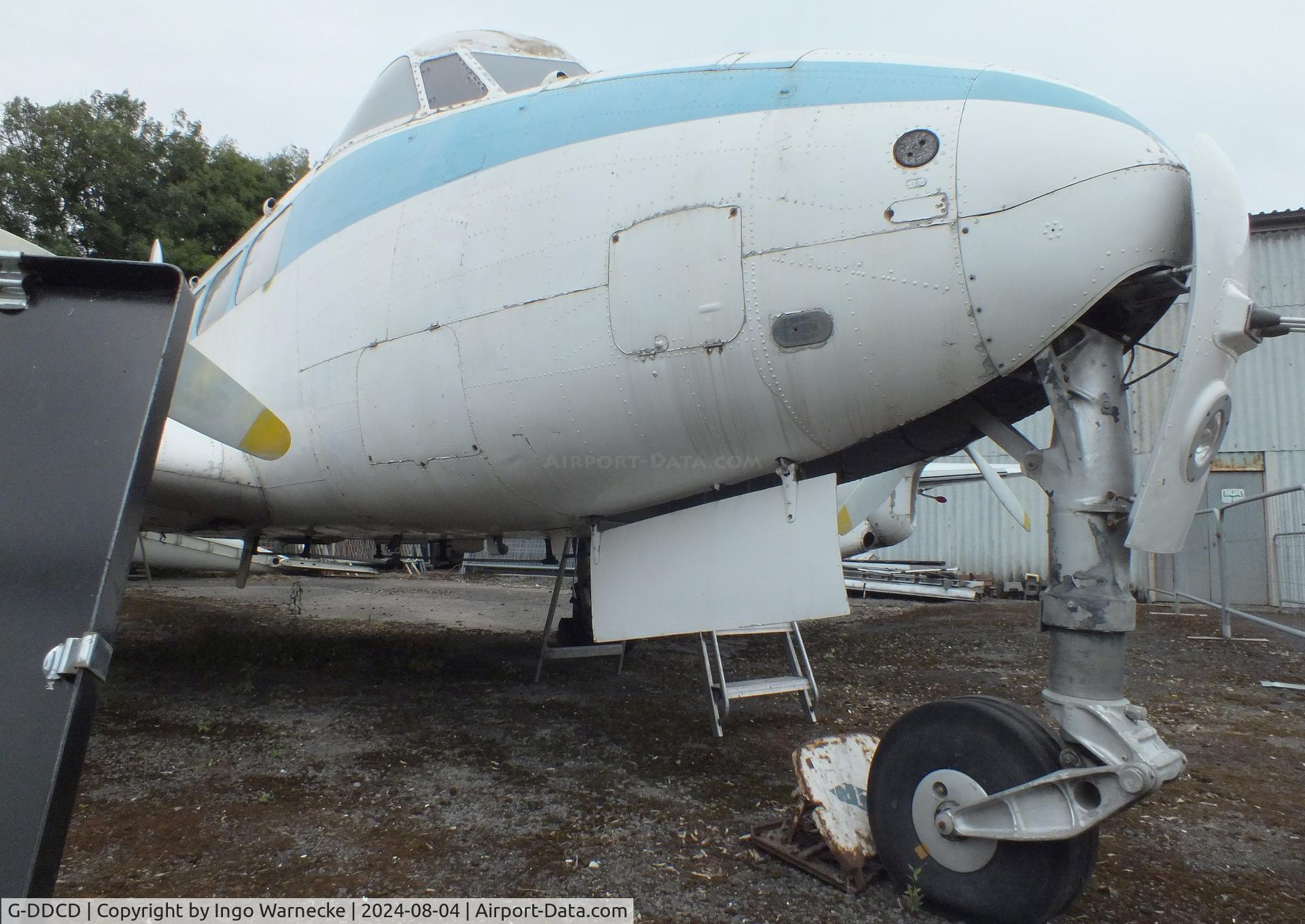 G-DDCD, 1962 De Havilland DH-104 Dove 8 C/N 04528, De Havilland D.H.104 Dove 8 at the Aeroventure South Yorkshire Aircraft Museum, Doncaster