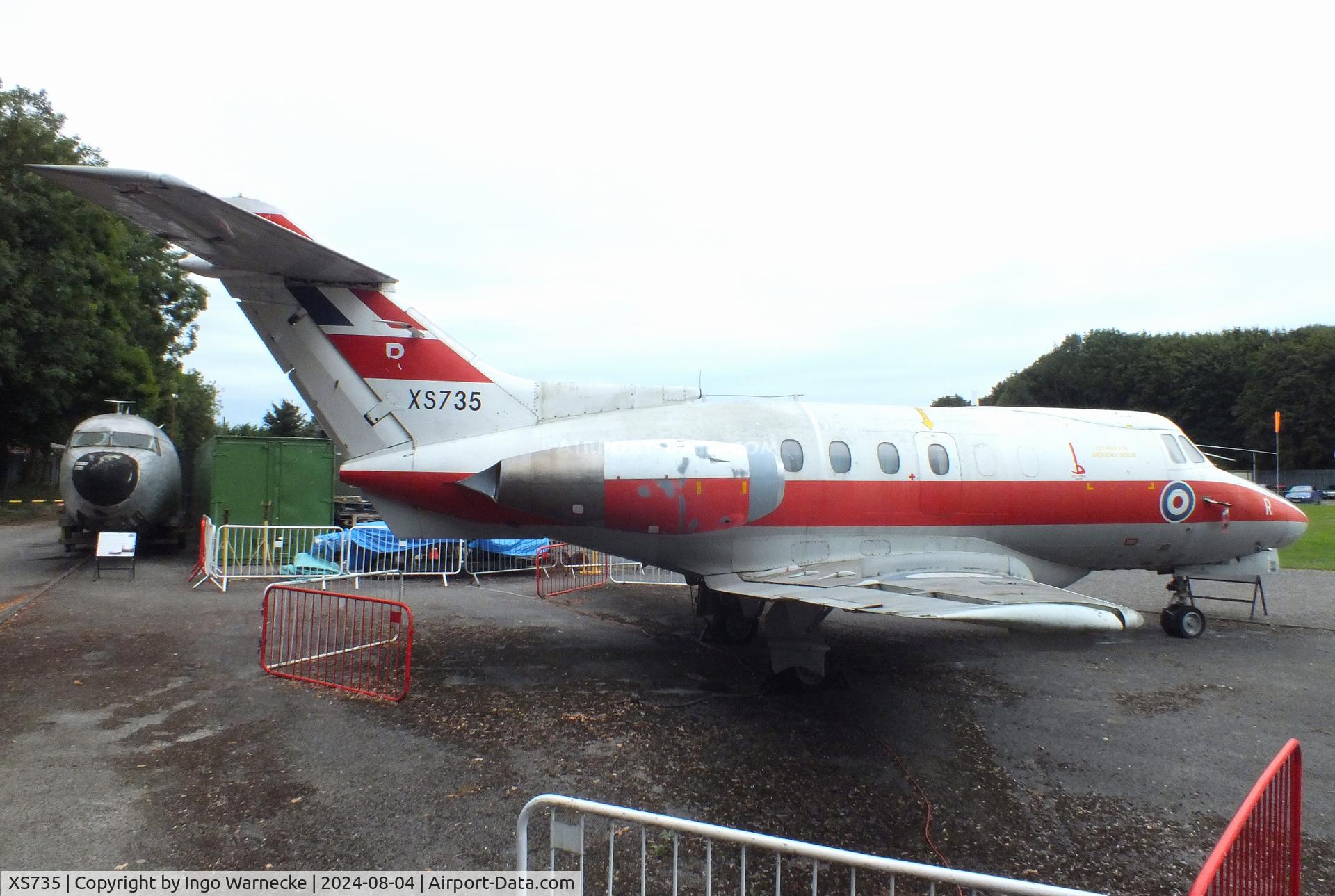 XS735, 1966 Hawker Siddeley HS.125 Dominie T.1 C/N 25071, Hawker Siddeley HS.125 Dominie T1 at the Aeroventure South Yorkshire Aircraft Museum, Doncaster