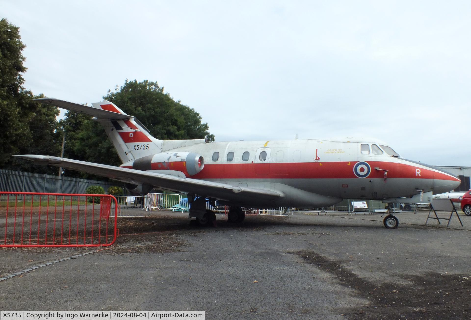 XS735, 1966 Hawker Siddeley HS.125 Dominie T.1 C/N 25071, Hawker Siddeley HS.125 Dominie T1 at the Aeroventure South Yorkshire Aircraft Museum, Doncaster