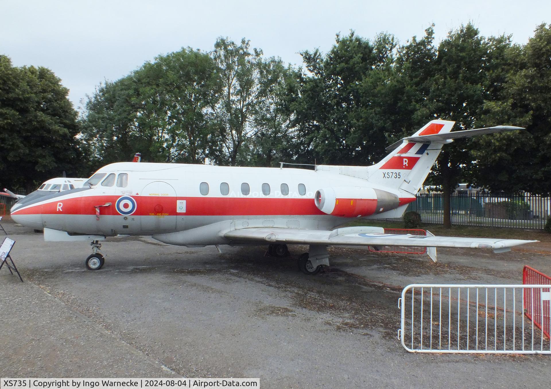 XS735, 1966 Hawker Siddeley HS.125 Dominie T.1 C/N 25071, Hawker Siddeley HS.125 Dominie T1 at the Aeroventure South Yorkshire Aircraft Museum, Doncaster