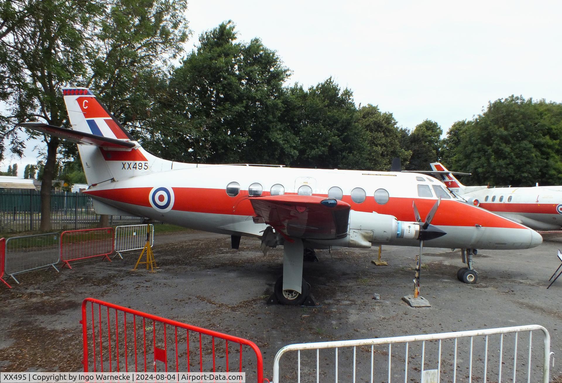 XX495, Scottish Aviation HP-137 Jetstream T.1 C/N 423, Handley Page (Scottish Aviation) HP.137 Jetstream T1 at the Aeroventure South Yorkshire Aircraft Museum, Doncaster