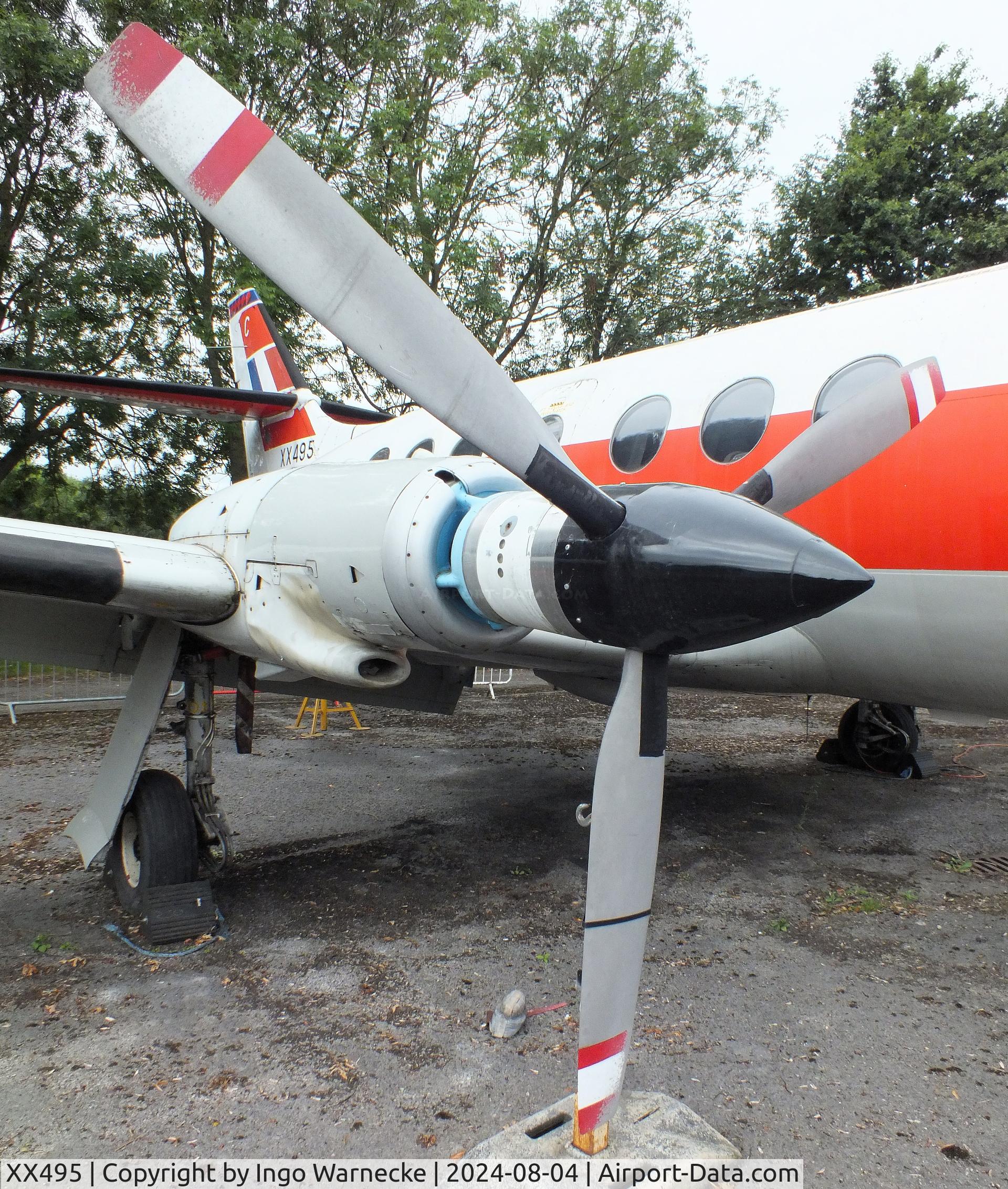 XX495, Scottish Aviation HP-137 Jetstream T.1 C/N 423, Handley Page (Scottish Aviation) HP.137 Jetstream T1 at the Aeroventure South Yorkshire Aircraft Museum, Doncaster
