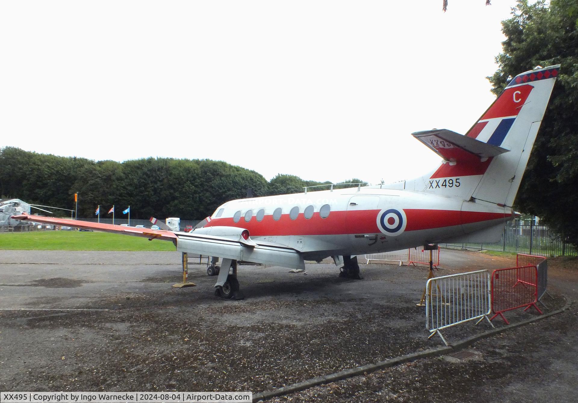 XX495, Scottish Aviation HP-137 Jetstream T.1 C/N 423, Handley Page (Scottish Aviation) HP.137 Jetstream T1 at the Aeroventure South Yorkshire Aircraft Museum, Doncaster