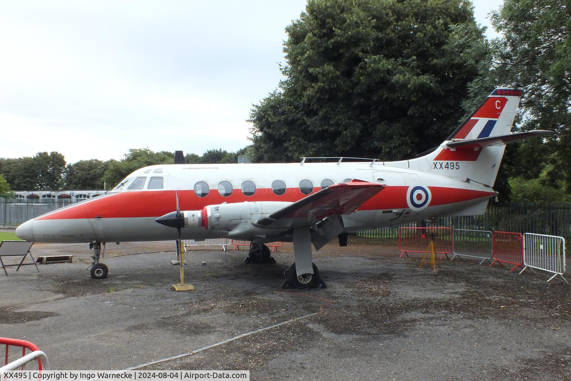 XX495, Scottish Aviation HP-137 Jetstream T.1 C/N 423, Handley Page (Scottish Aviation) HP.137 Jetstream T1 at the Aeroventure South Yorkshire Aircraft Museum, Doncaster