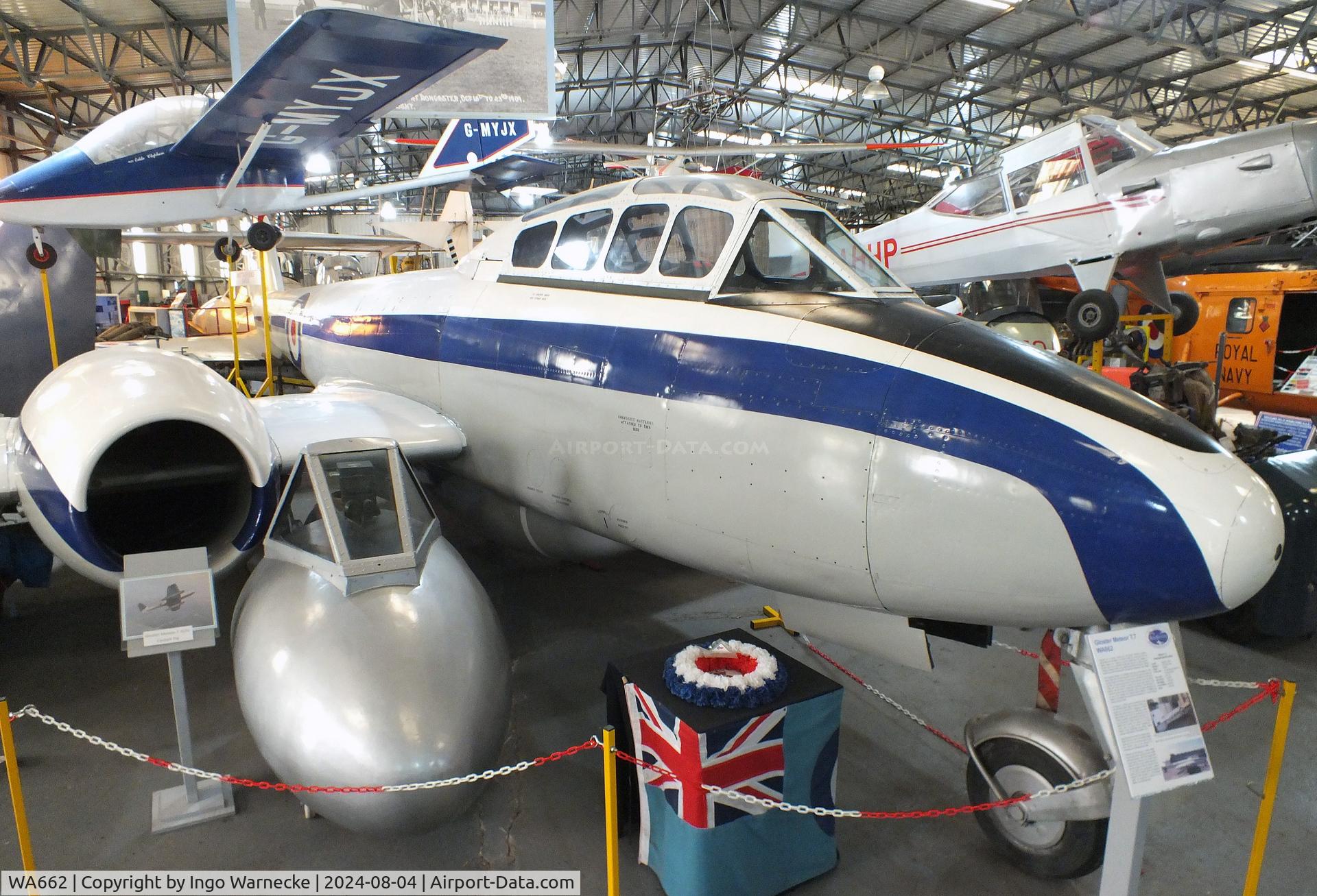 WA662, 1950 Gloster Meteor T.7 C/N Not found WA662, Gloster Meteor T7 at the Aeroventure South Yorkshire Aircraft Museum, Doncaster