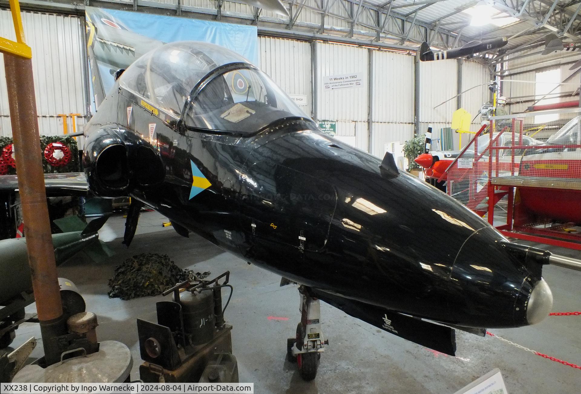 XX238, 1978 Hawker Siddeley Hawk T.1 C/N 074/312074, BAe Hawk T1 at the Aeroventure South Yorkshire Aircraft Museum, Doncaster
