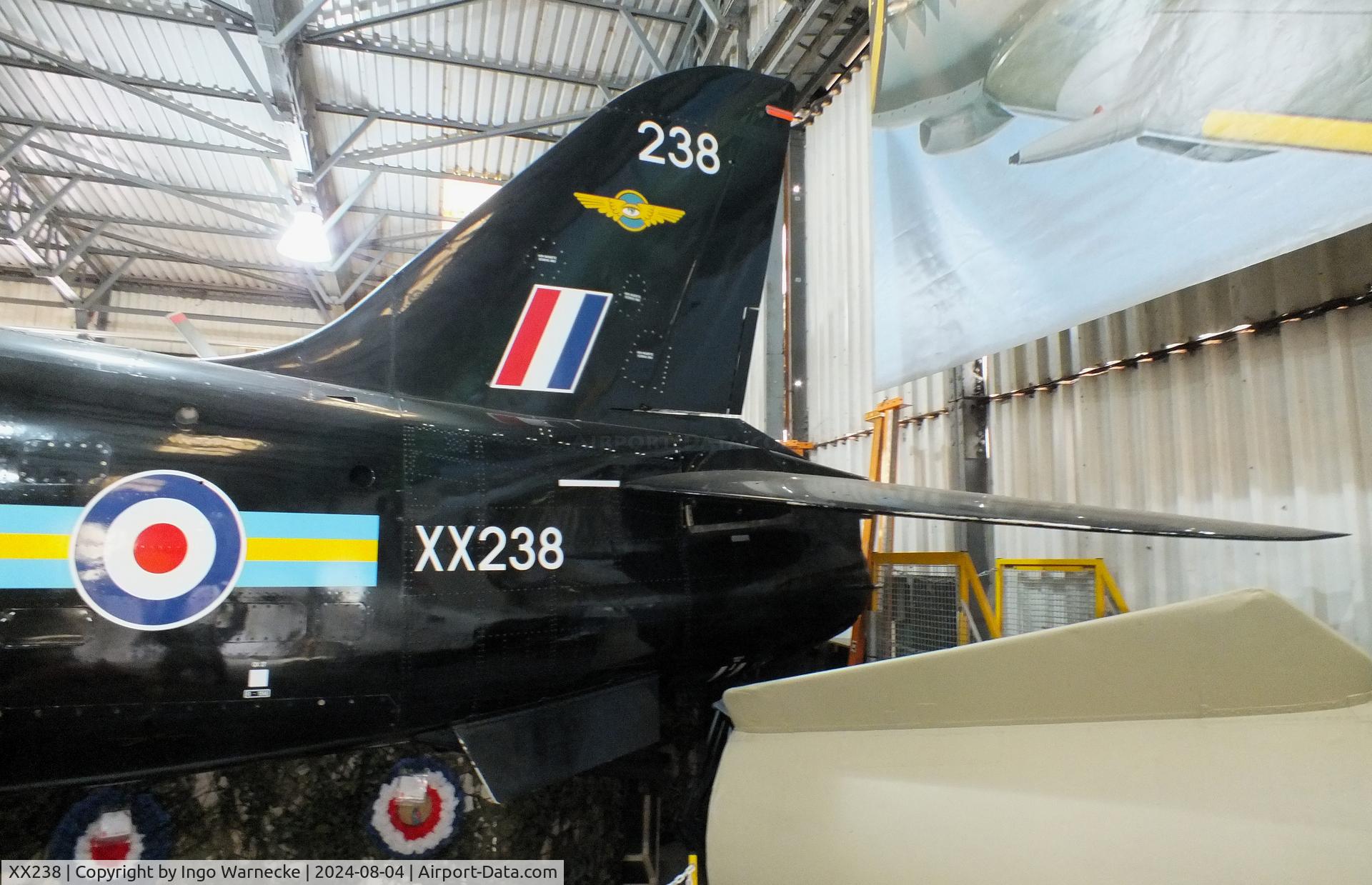XX238, 1978 Hawker Siddeley Hawk T.1 C/N 074/312074, BAe Hawk T1 at the Aeroventure South Yorkshire Aircraft Museum, Doncaster