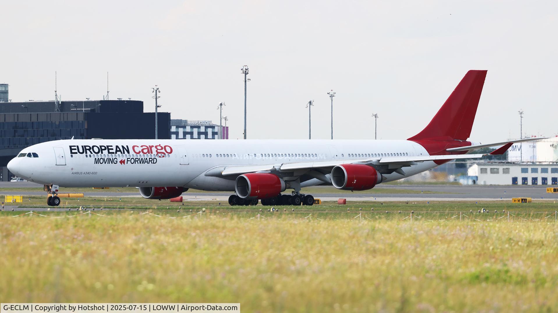G-ECLM, 2005 Airbus A340-600 C/N 622, Lining up runway 29