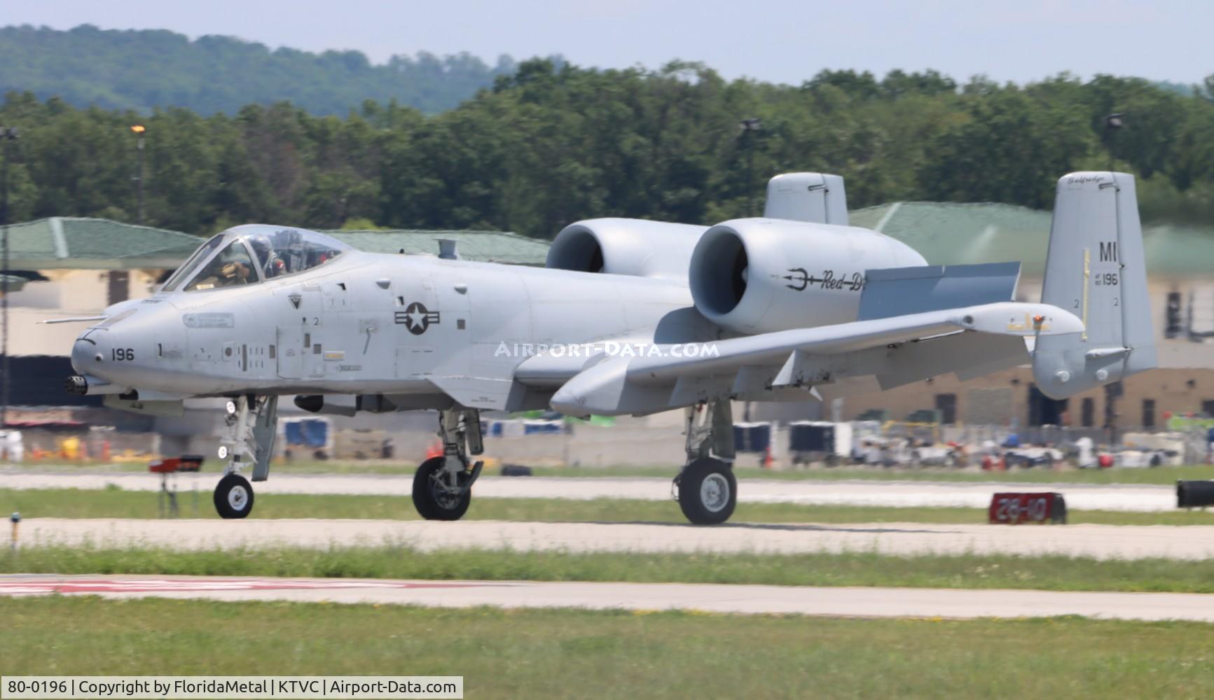 80-0196, 1981 Fairchild Republic A-10C Thunderbolt II C/N A10-0546, USAF A-10 zx 