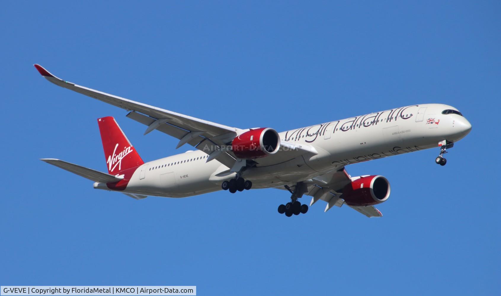 G-VEVE, 2021 Airbus A350-1041 C/N 492, VIR A35X zx man, egcc-mco