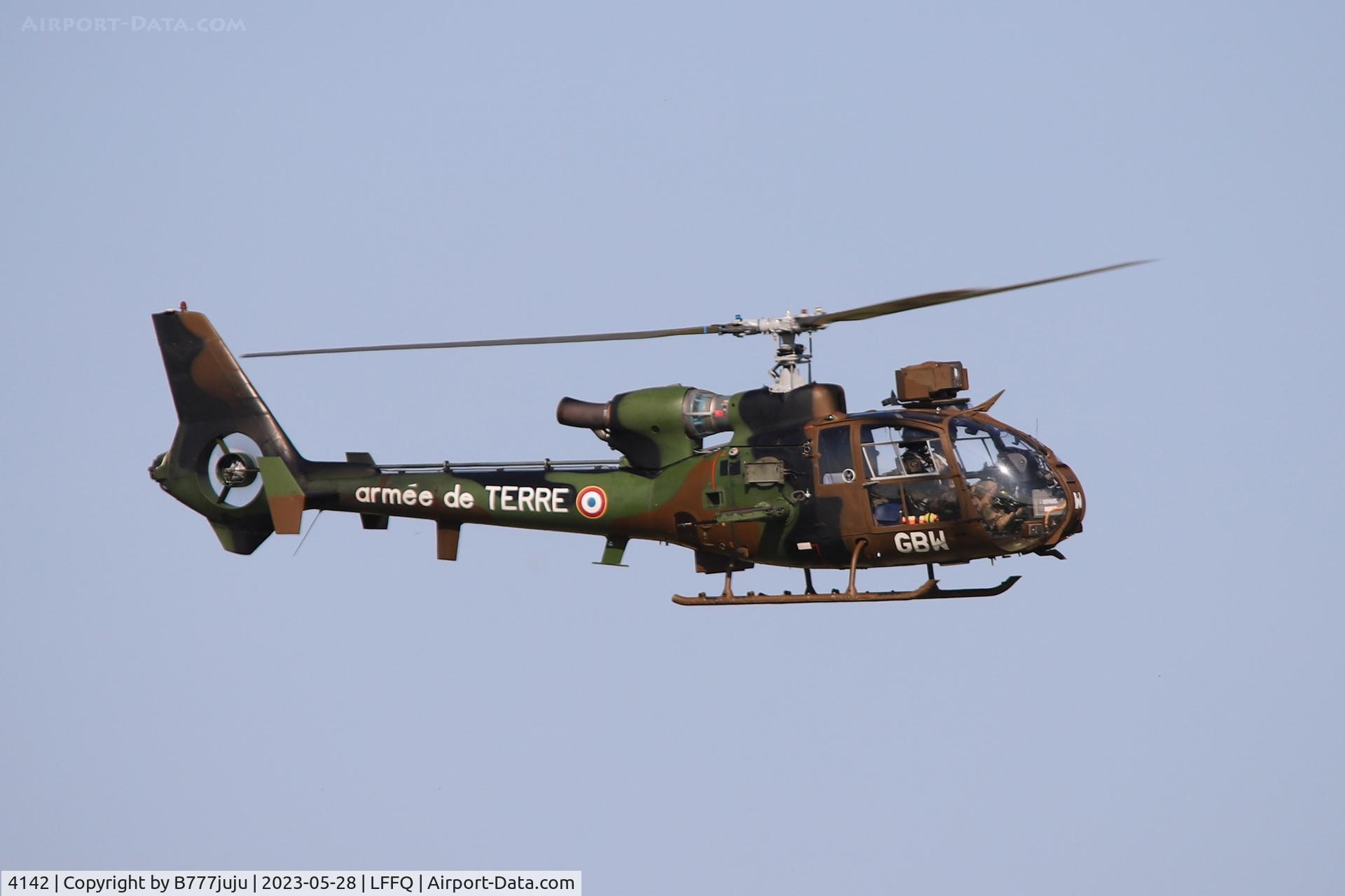 4142, Aérospatiale SA-342M Gazelle C/N 2142, Ferté Alais 2023