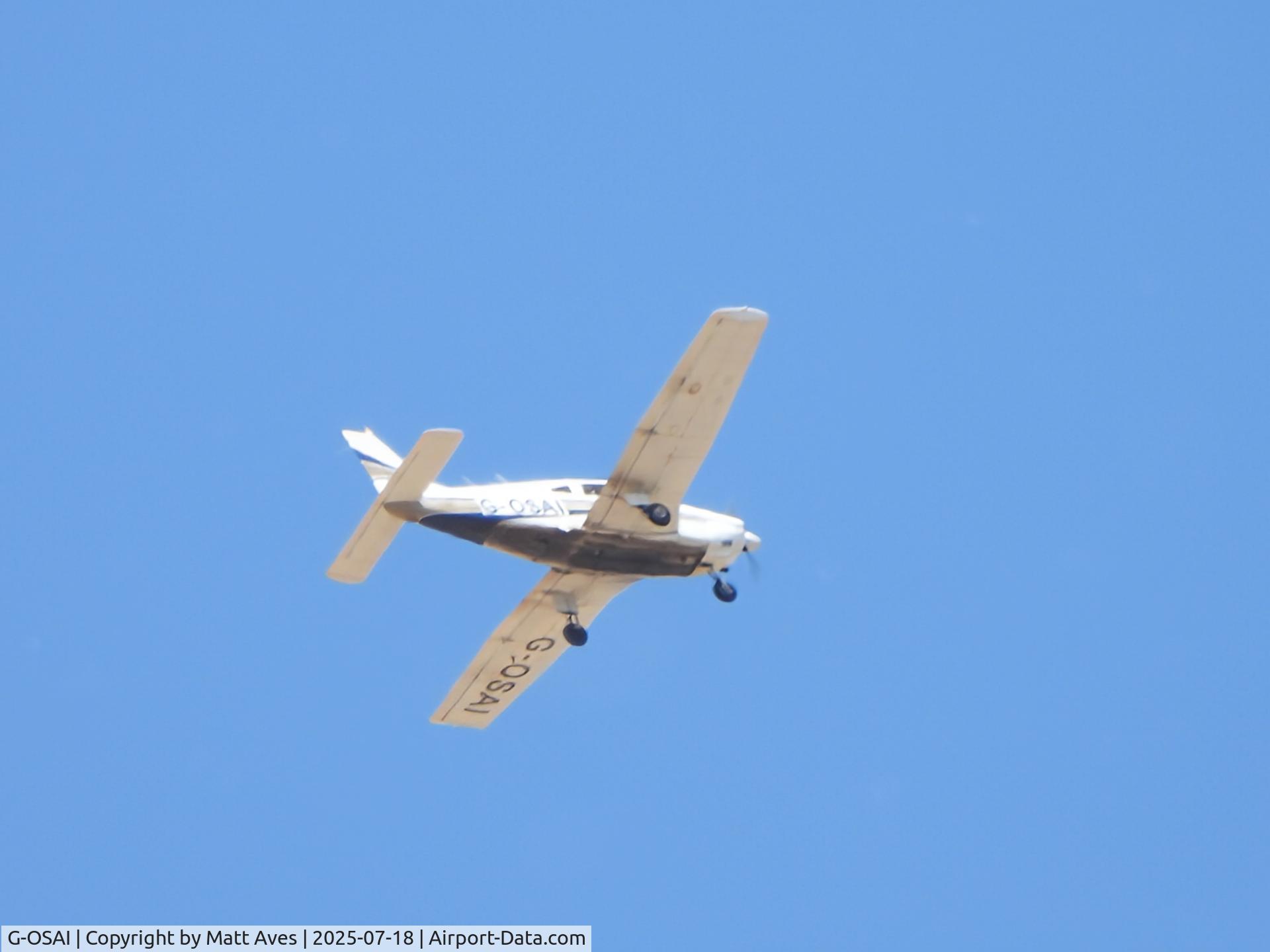G-OSAI, 1979 Piper PA-28-181 Cherokee Archer II C/N 28-8090162, Flying over Basingstoke