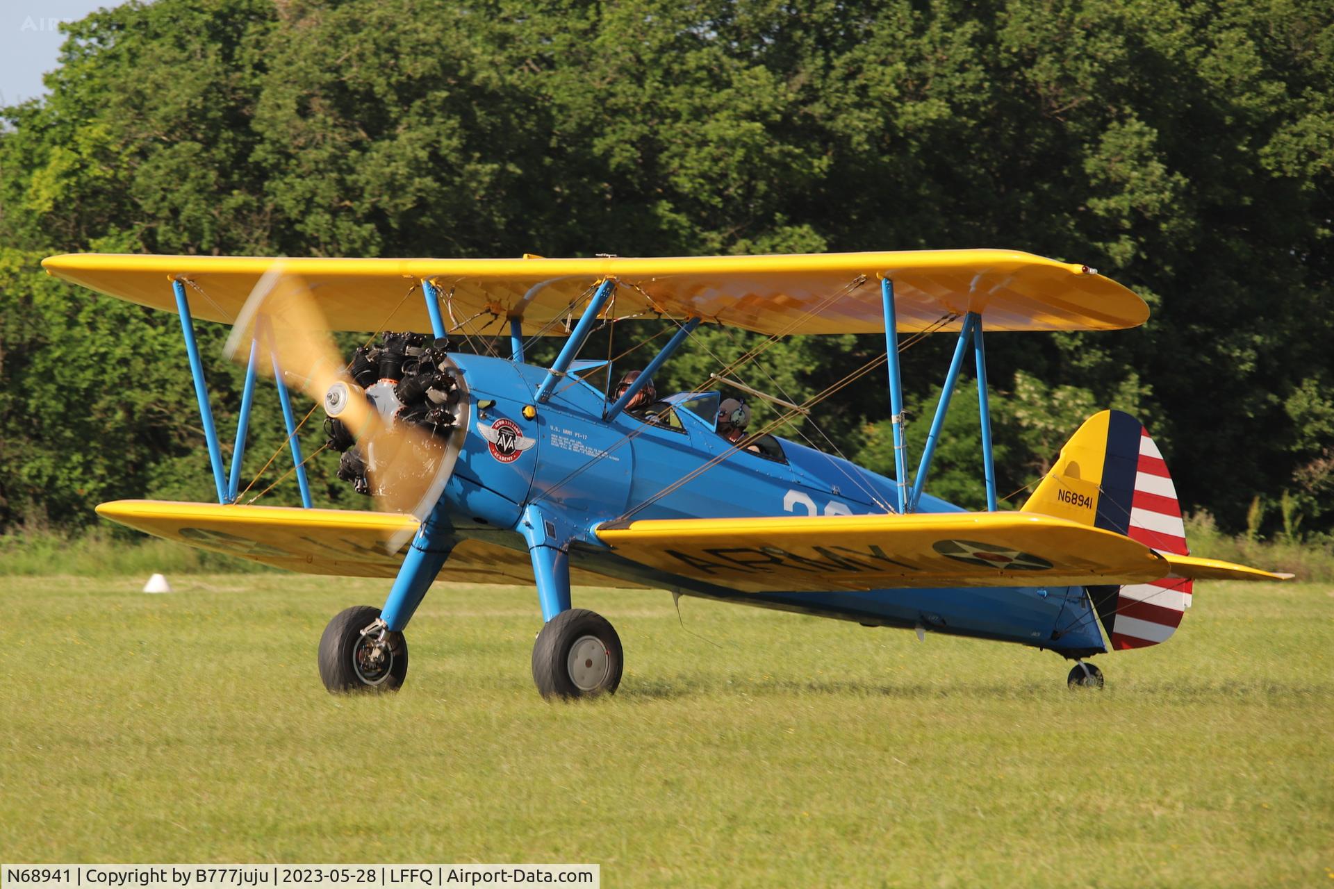 N68941, 1943 Boeing B75N1 C/N 75-8044, Ferté Alais 2023