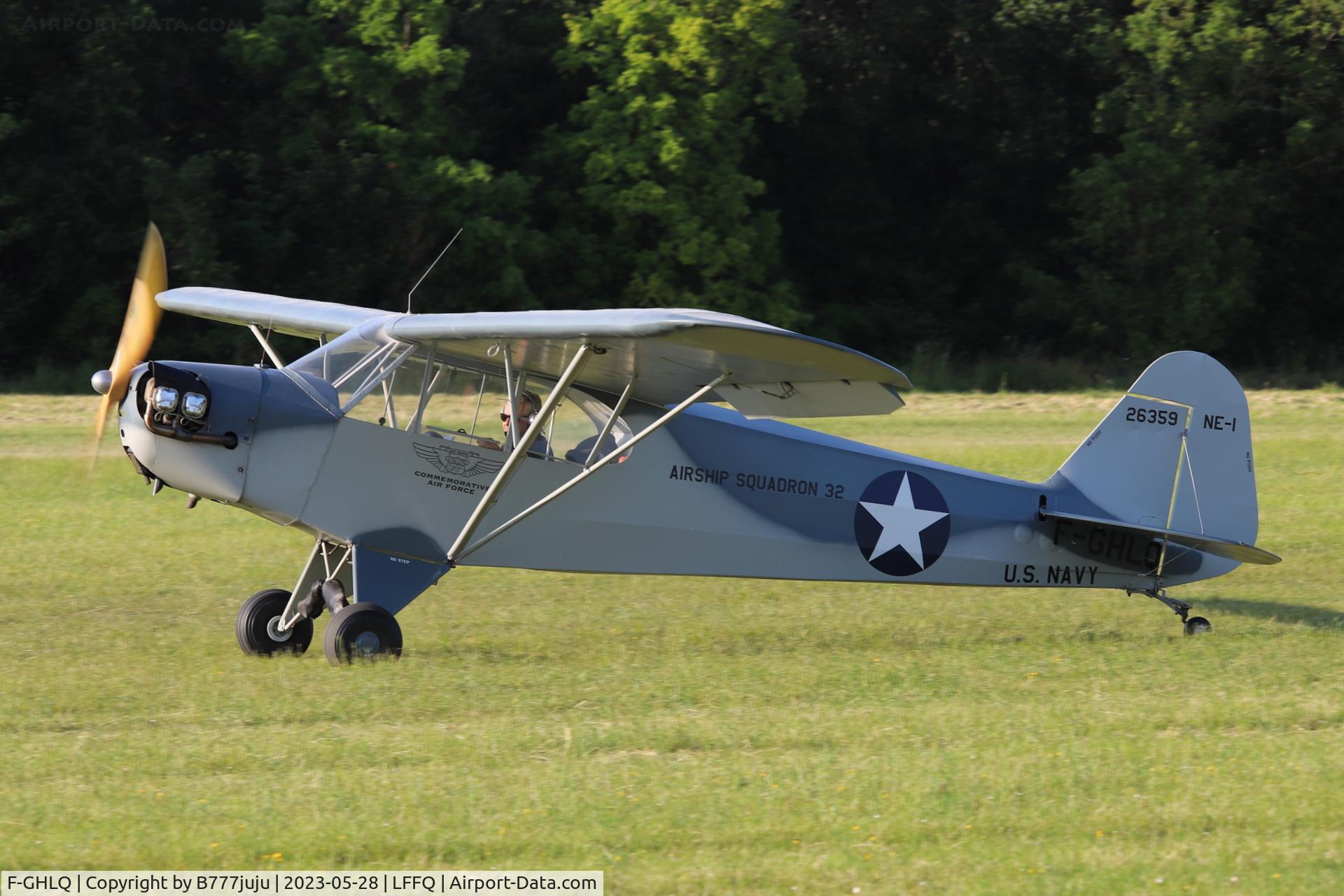 F-GHLQ, Piper J3C-65 Cub Cub C/N 15243, Ferté Alais 2023