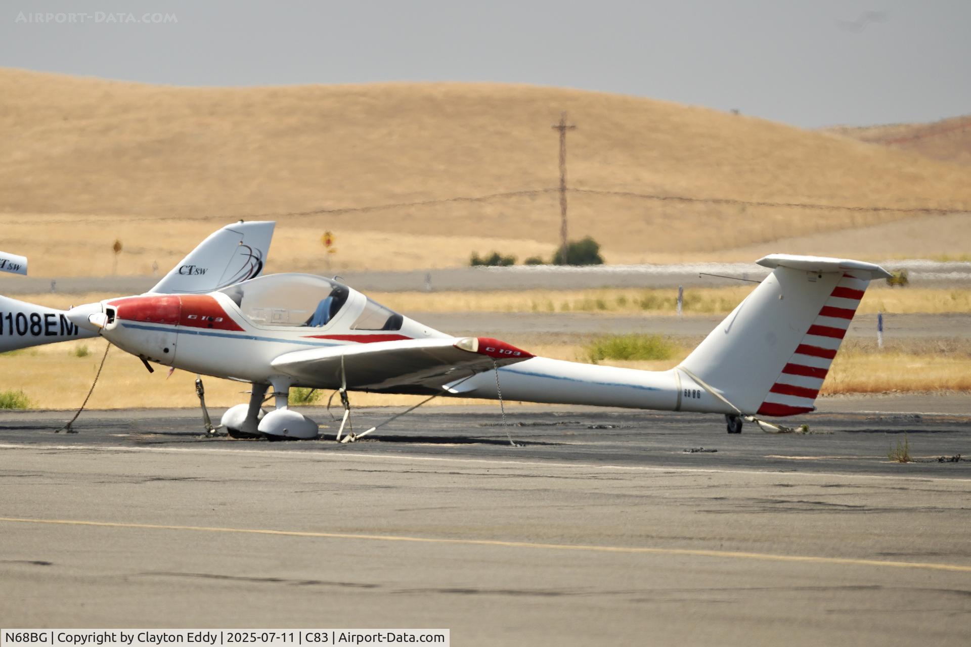 N68BG, 1981 Grob G109 C/N 6064, Byrin Airport in California 2025