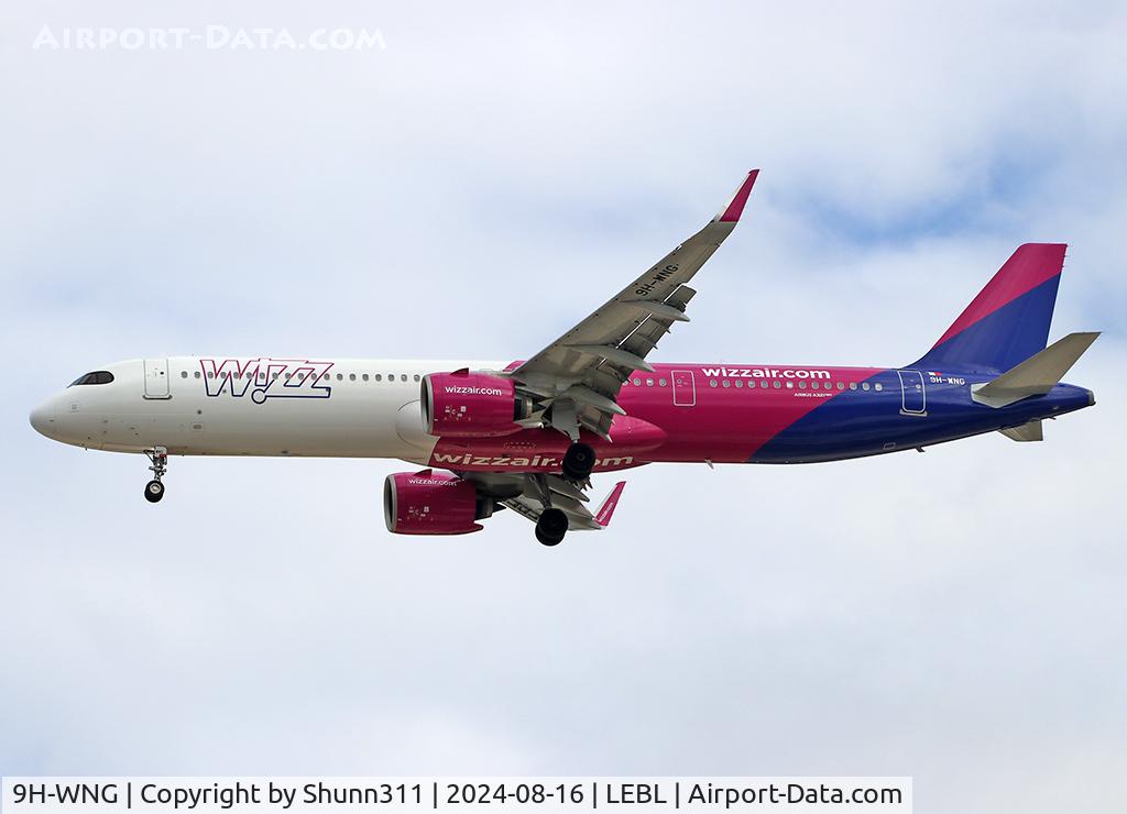 9H-WNG, 2024 Airbus A321-271NX C/N 11931, Landing rwy 24R