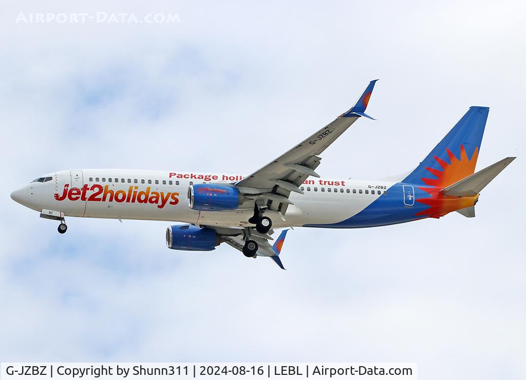 G-JZBZ, Boeing 737-86J(WL) C/N 37752, Landing rwy 24R