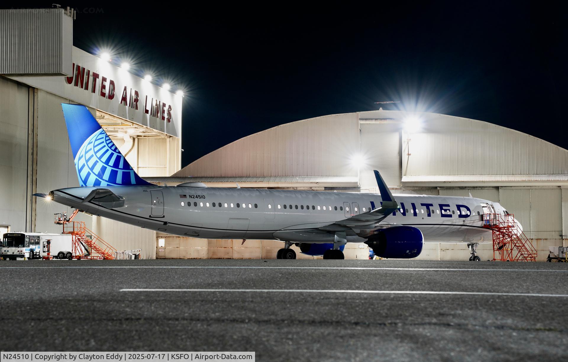 N24510, 2024 Airbus A321-271NX C/N 11814, SFO 2025
