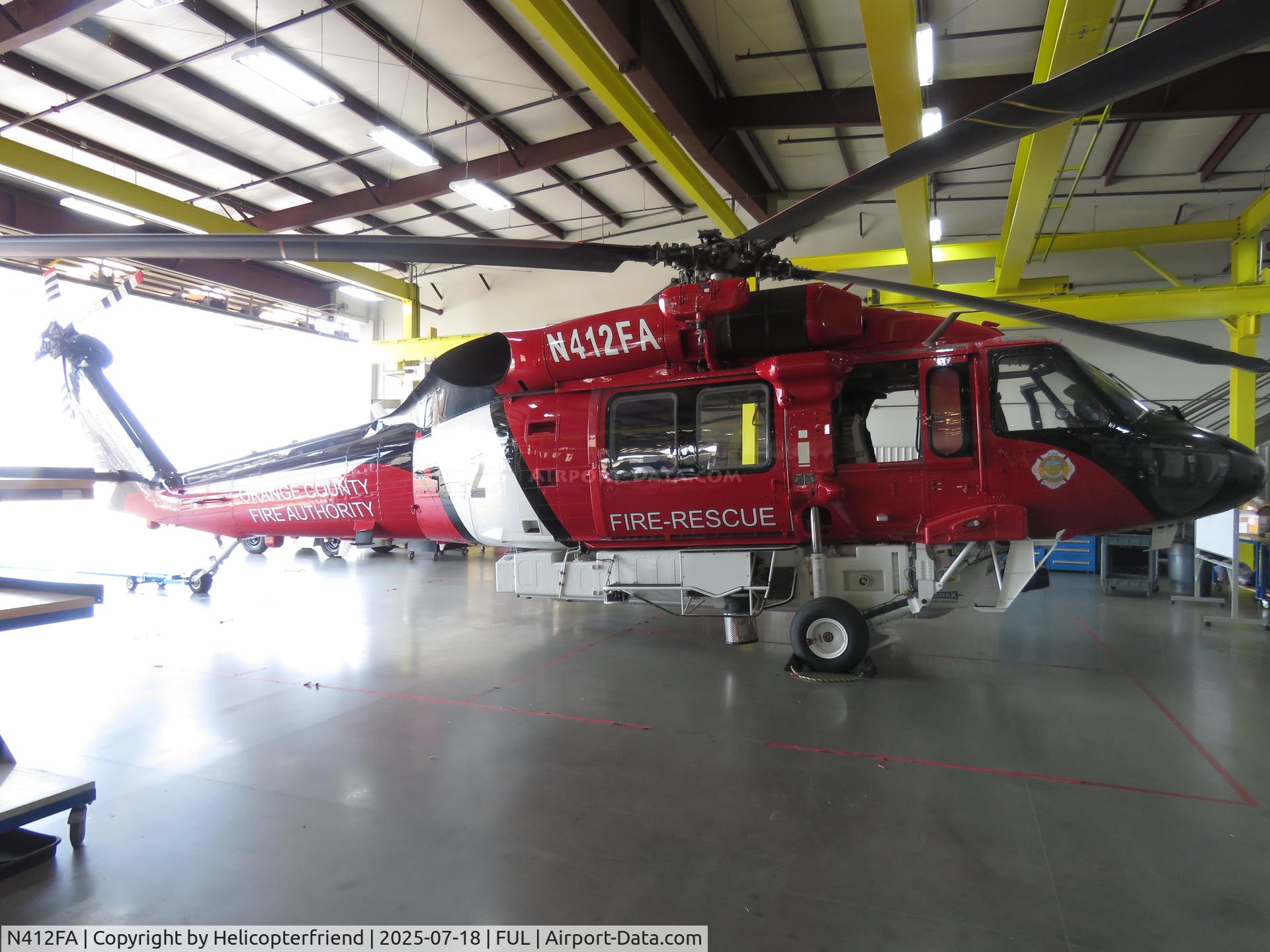 N412FA, 2022 Sikorsky S-70M Blackhawk (Firehawk) C/N 70.4121, On call