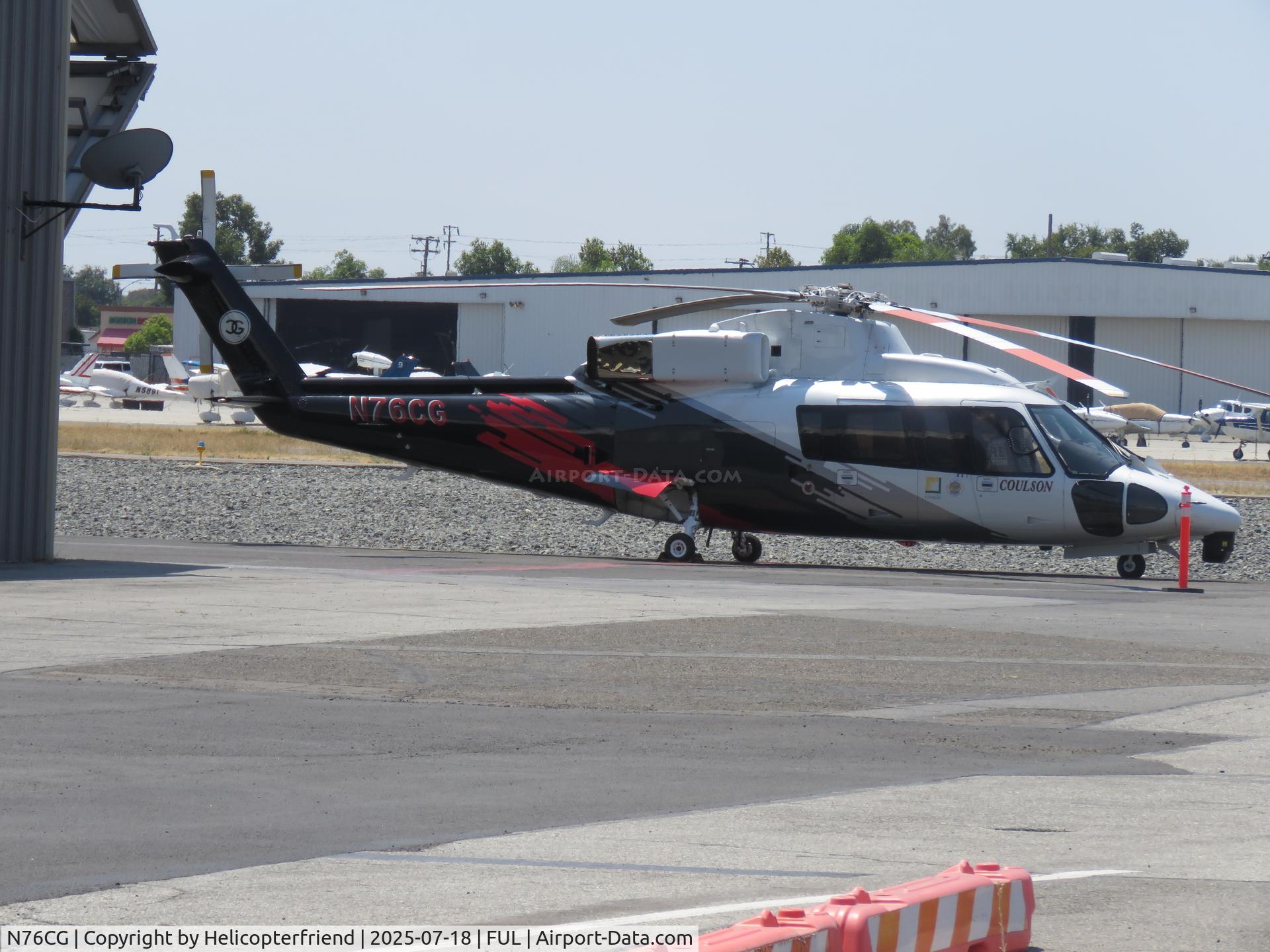 N76CG, 1989 Sikorsky S-76B C/N 760355, Ready and on call, to assist with wildfires