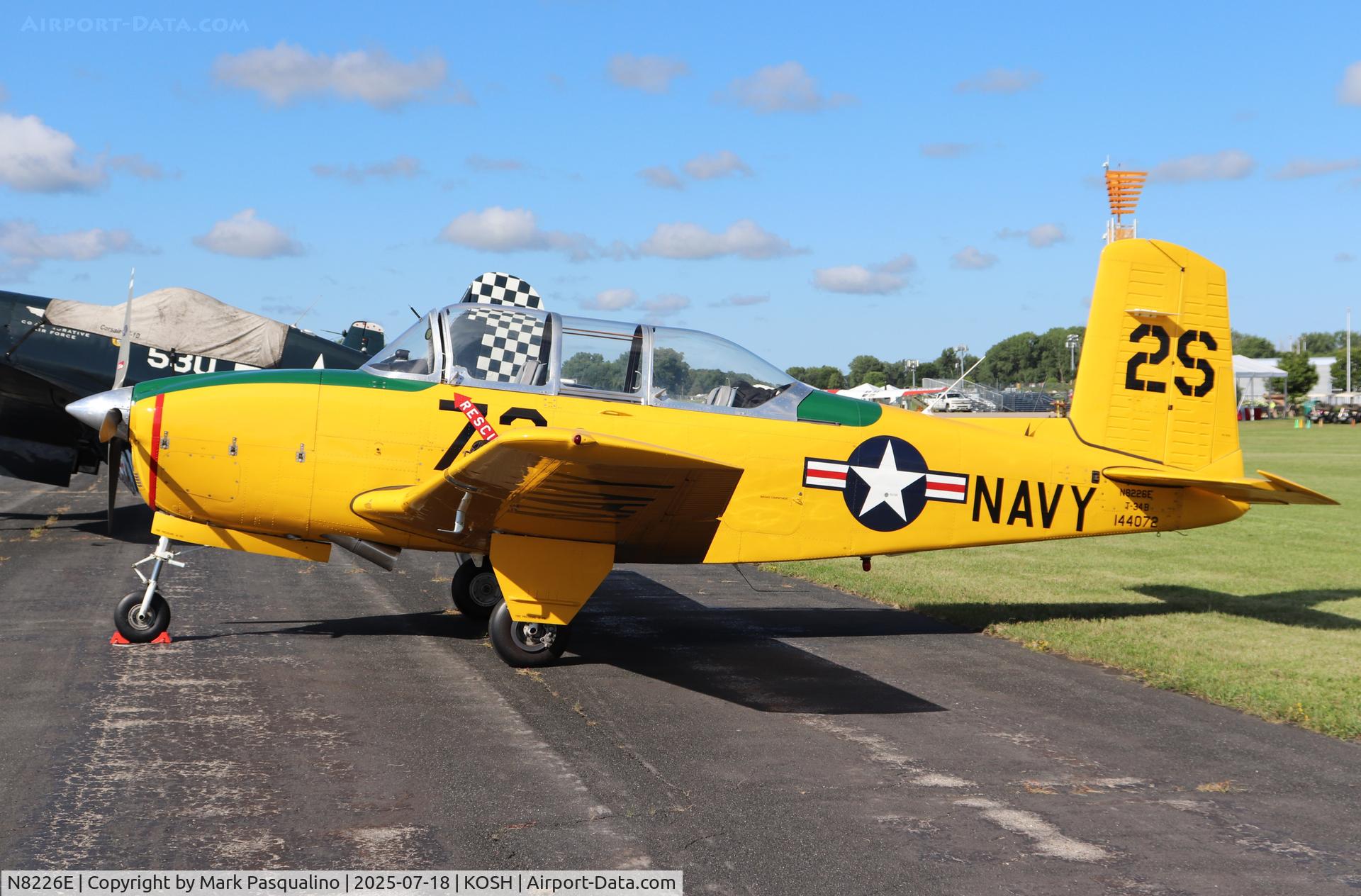 N8226E, 1957 Beech D-45 Mentor C/N BG-379, Beech T-34B