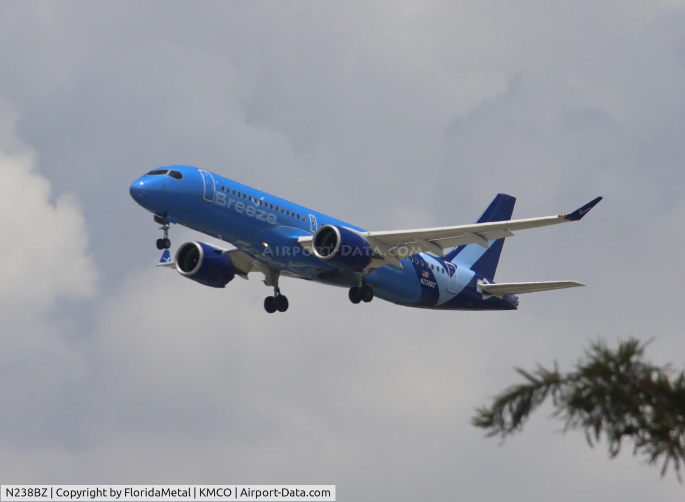N238BZ, 2024 Airbus A220-371 C/N 55287, MXY A223 zx lns-mco