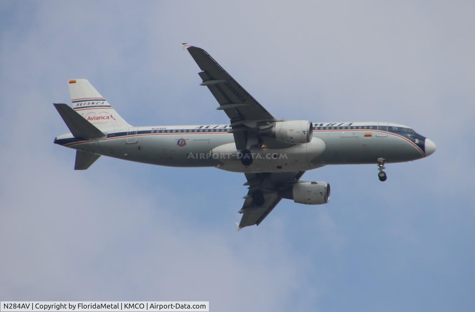 N284AV, 2010 Airbus A320-214 C/N 4284, AVA A320 retro zx bog, skbo - mco