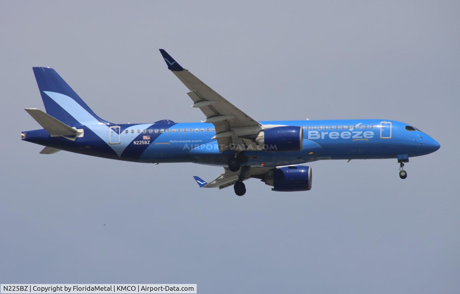 N225BZ, 2023 Airbus A220-371 C/N 55225, MXY A223 zx rdu-mco