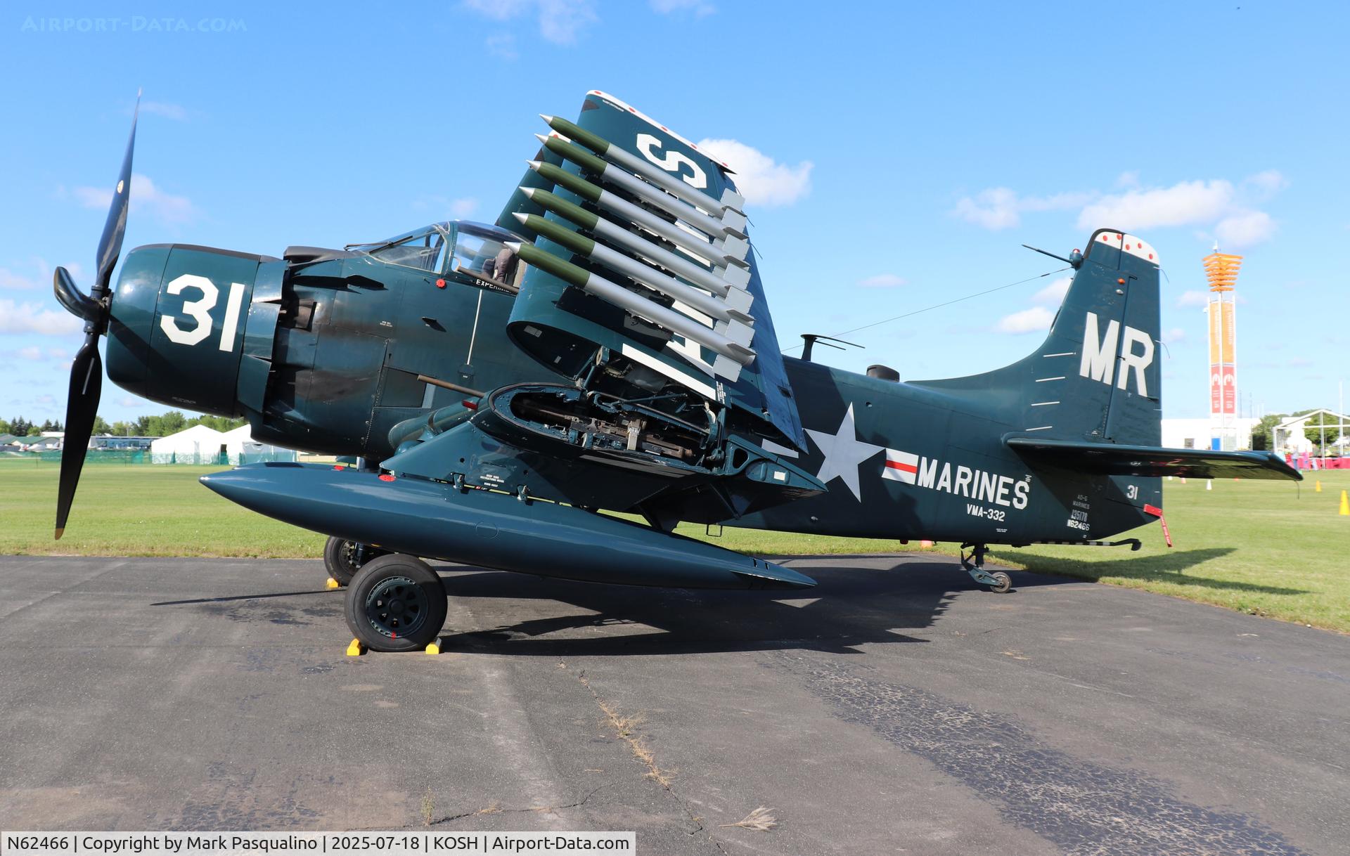 N62466, 1955 Douglas EA-1E Skyraider C/N 10255 (135178), Douglas EA-1E Skyraider