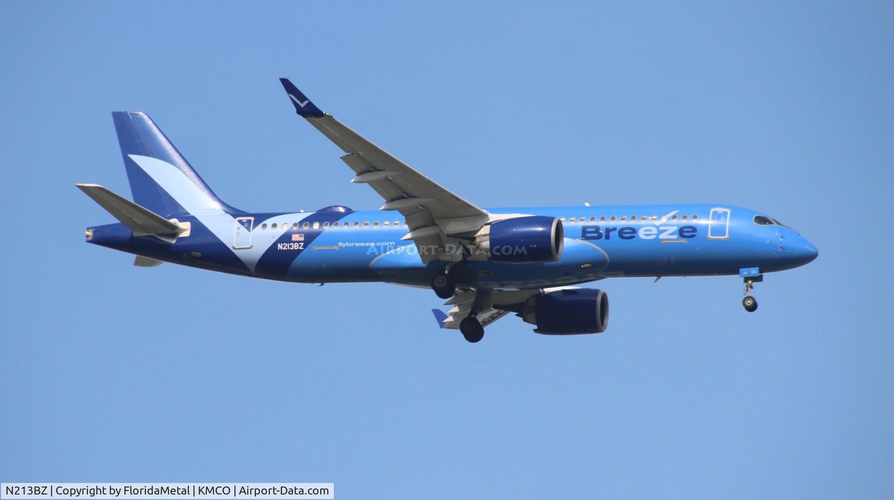 N213BZ, 2022 Airbus A220-371 C/N 55156, MXY A223 zx ewn-mco