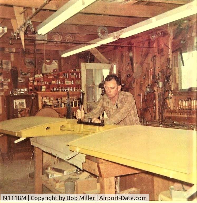 N1118M, 1970 Thorp T-18 Tiger C/N 390, under construction from plans by Bob Miller 1960s