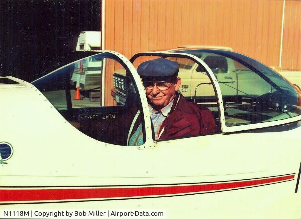 N1118M, 1970 Thorp T-18 Tiger C/N 390, Bob Miller  at the controls 1970s