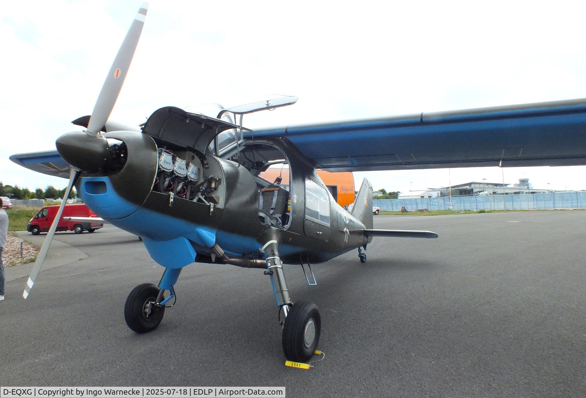 D-EQXG, 1959 Dornier Do-27A-3 C/N 429, Dornier Do 27A-3 at the Quax-Flieger e.V. at PAD Paderborn Lippstadt airport