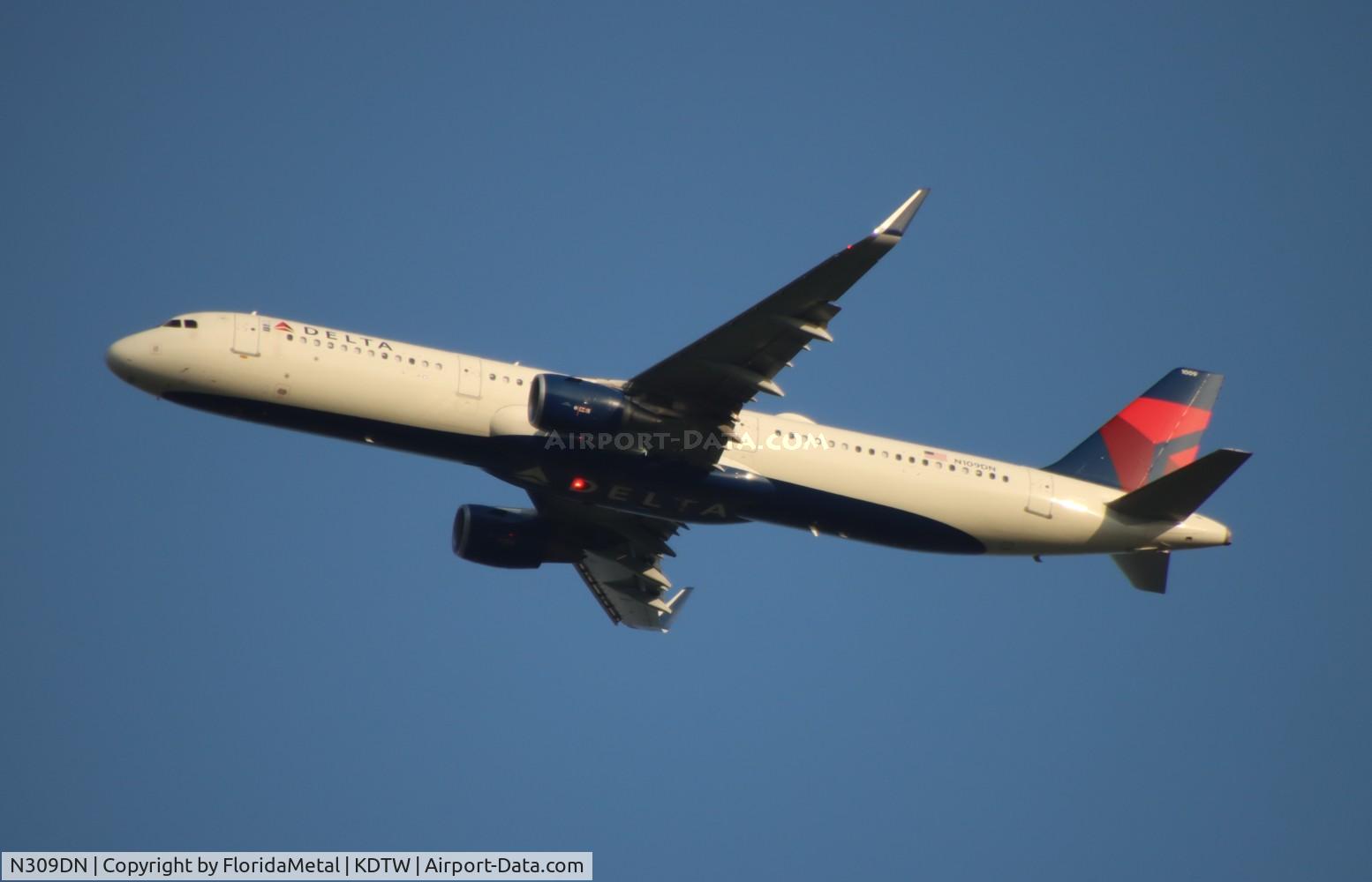 N309DN, 2016 Airbus A321-211 C/N 7268, DAL A321 zx den-dtw