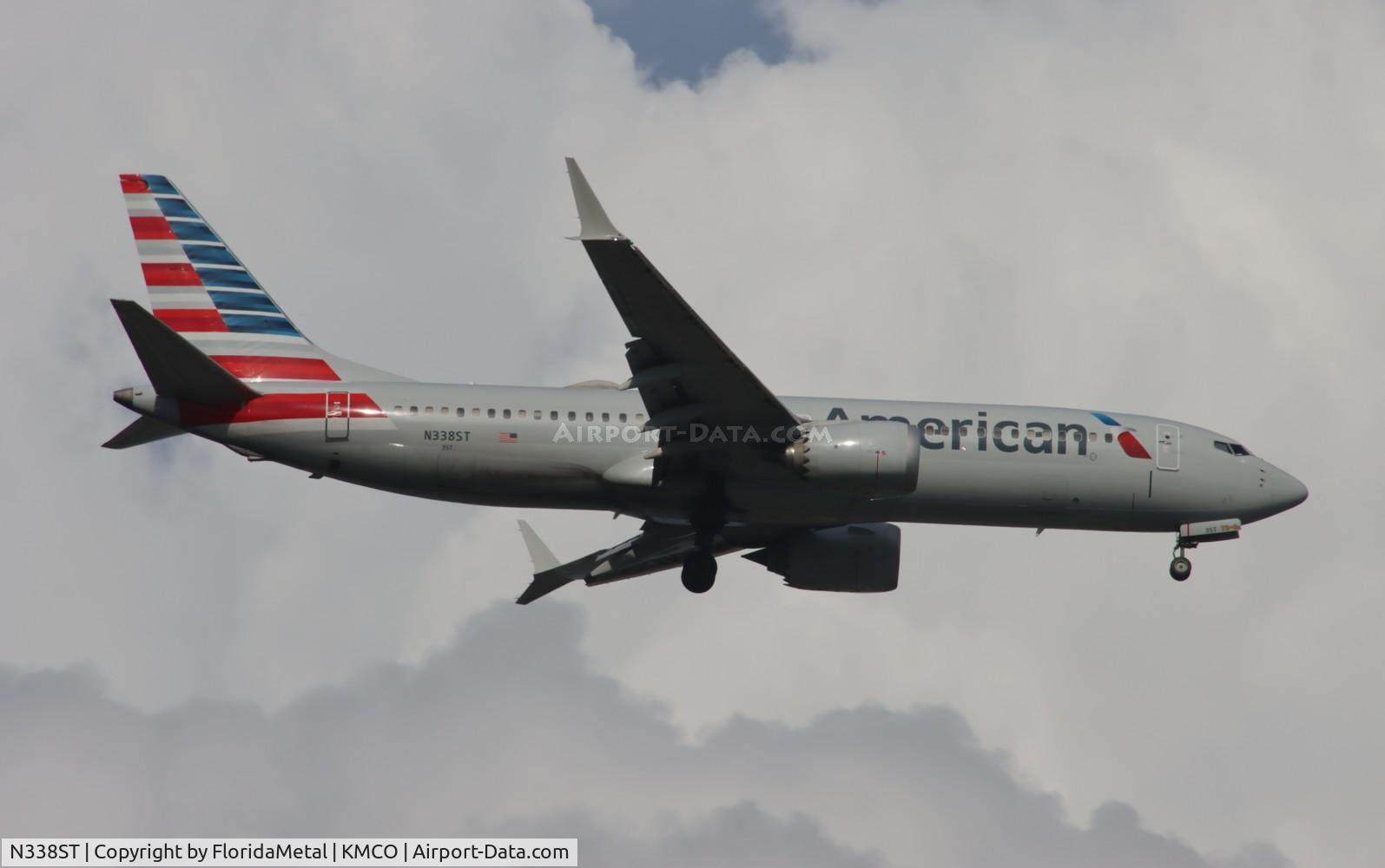 N338ST, 2020 Boeing 737-8 MAX C/N 44484, AAL 737-8 zx phl-mco