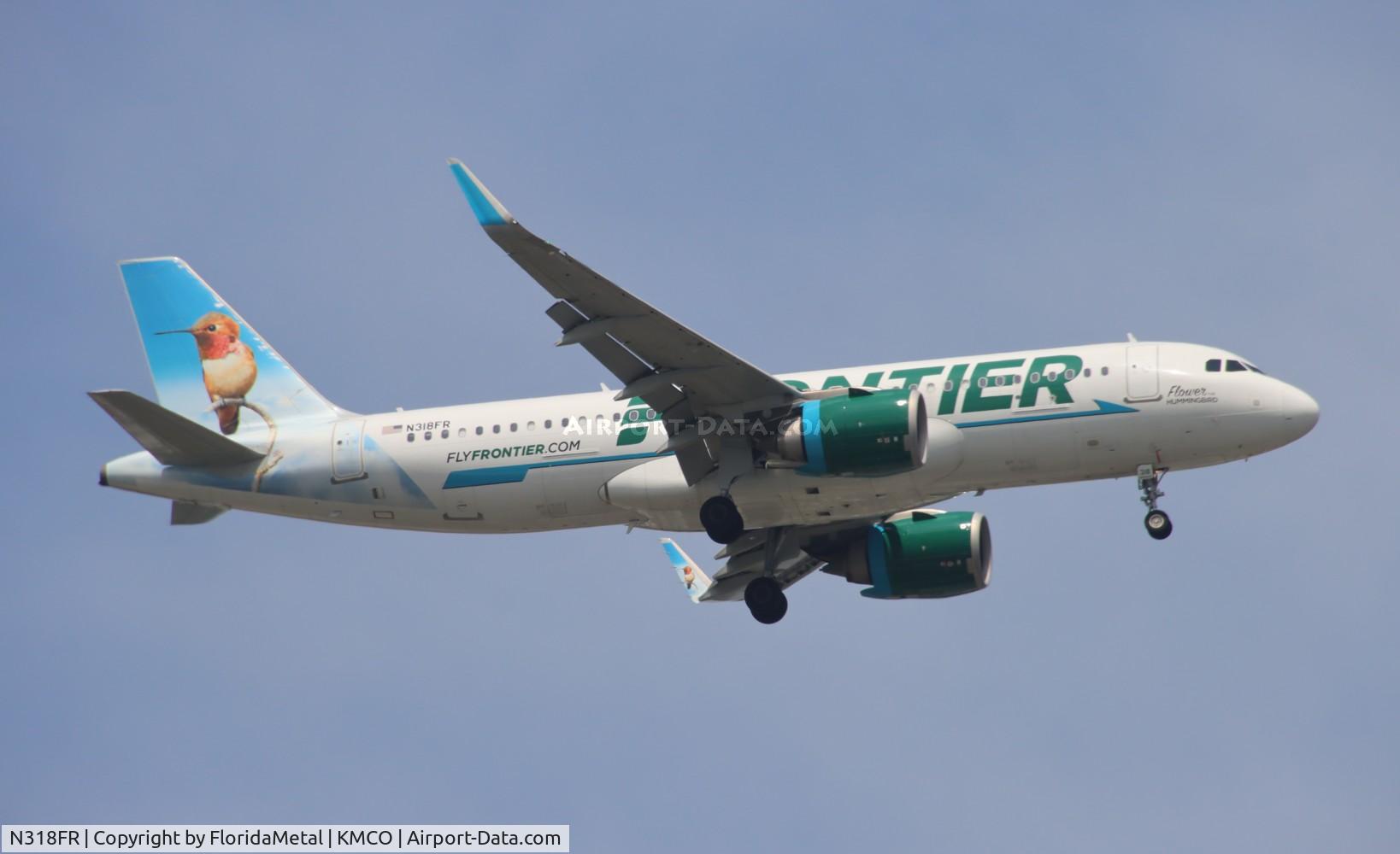 N318FR, 2017 Airbus A320-251N C/N 7946, FFT A32N Flower zx iad-mco