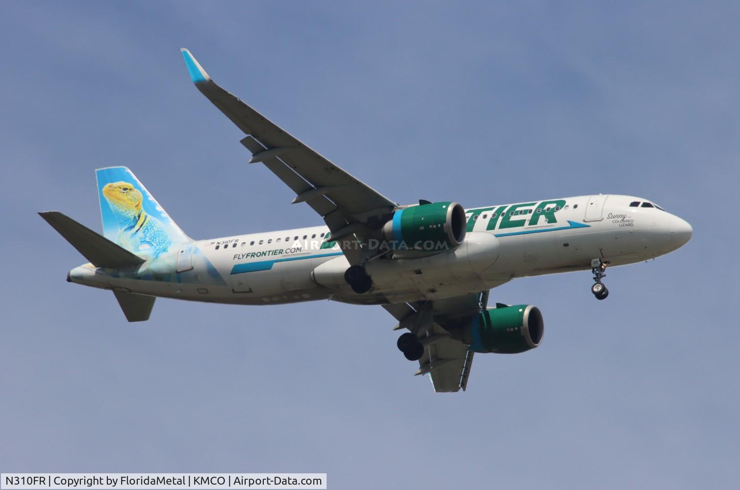 N310FR, 2017 Airbus A320-251N C/N 7600, FFT A32N Sunny zx dtw-mco