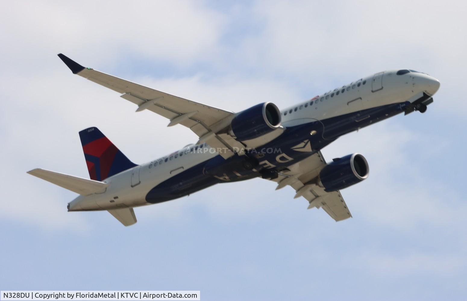 N328DU, 2024 Airbus A220-371 C/N 55279, DAL A223 zx tvc-msp